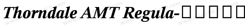 Thorndale AMT Regula字体转换